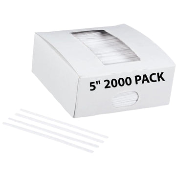 Plastic Twist Ties 5 inch White Pack 2000